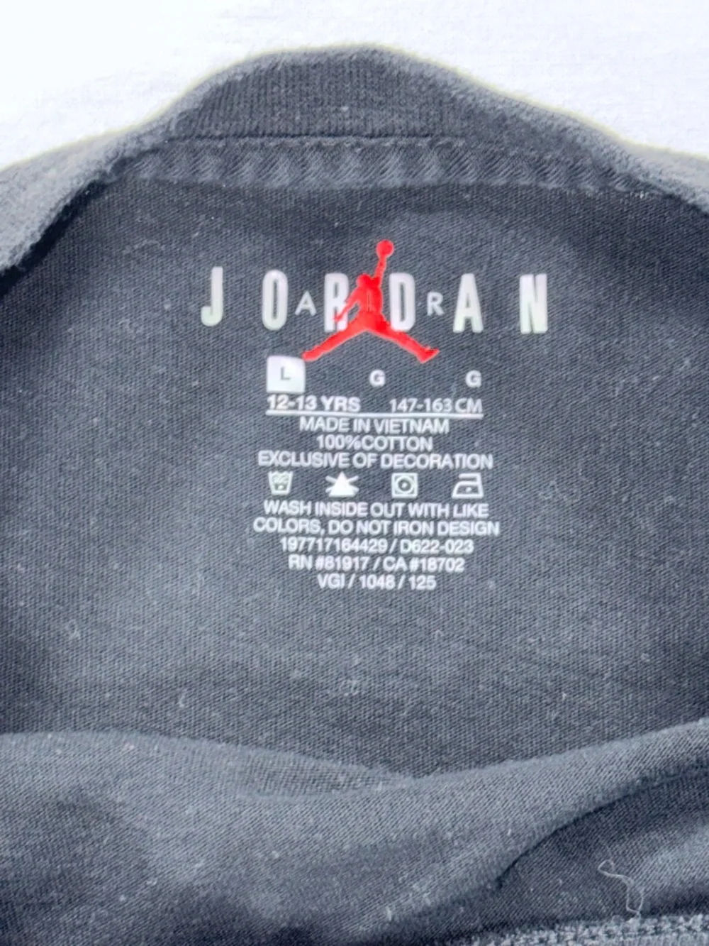 Jordan Flight MVP Airbrushed Graphic Tee - Boys Size L (12-13 Yrs)